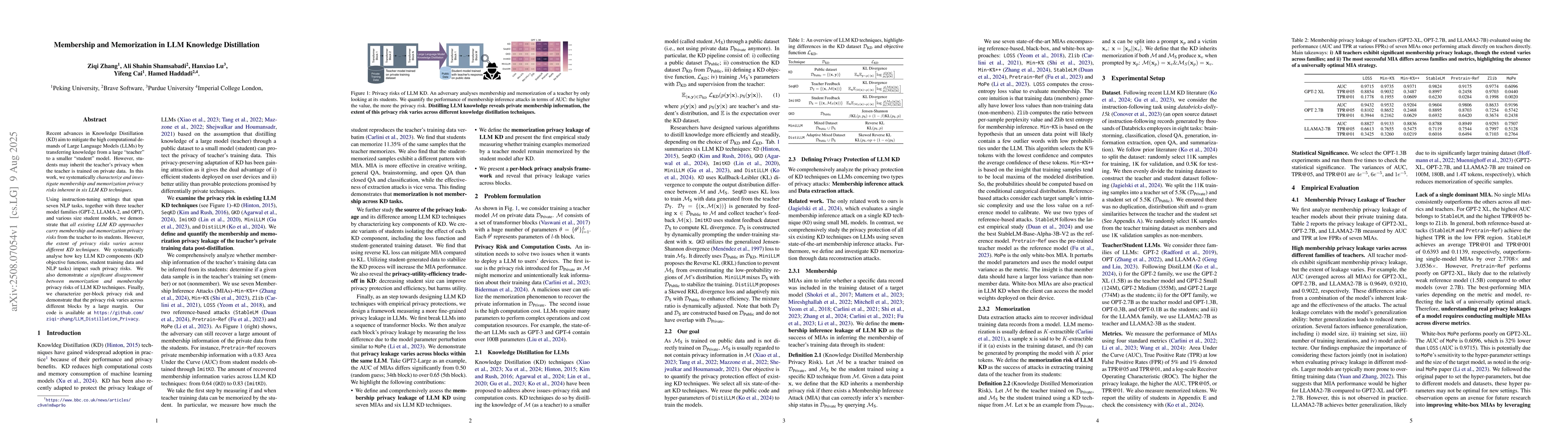 Thumbnail for Membership and Memorization in LLM Knowledge Distillation