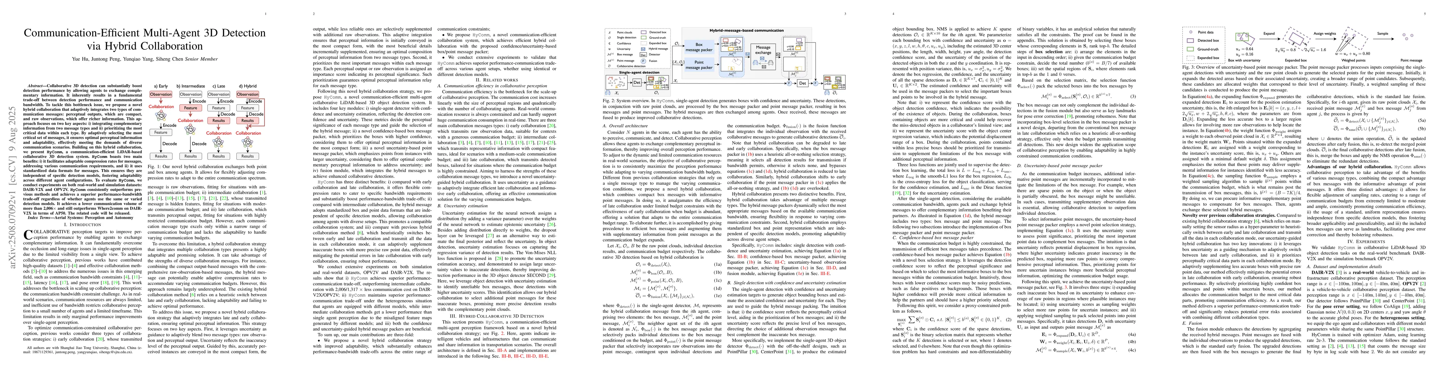 Thumbnail for Communication-Efficient Multi-Agent 3D Detection via Hybrid
  Collaboration