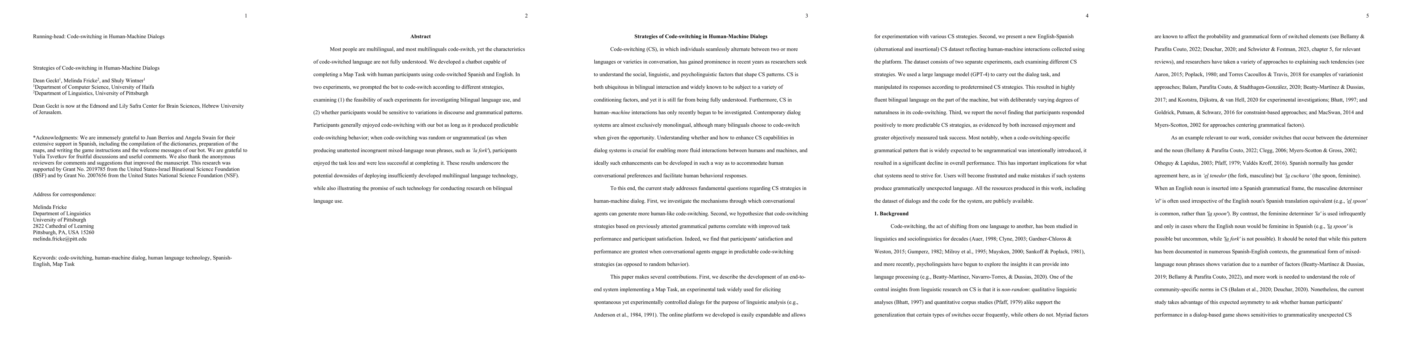 Thumbnail for Strategies of Code-switching in Human-Machine Dialogs