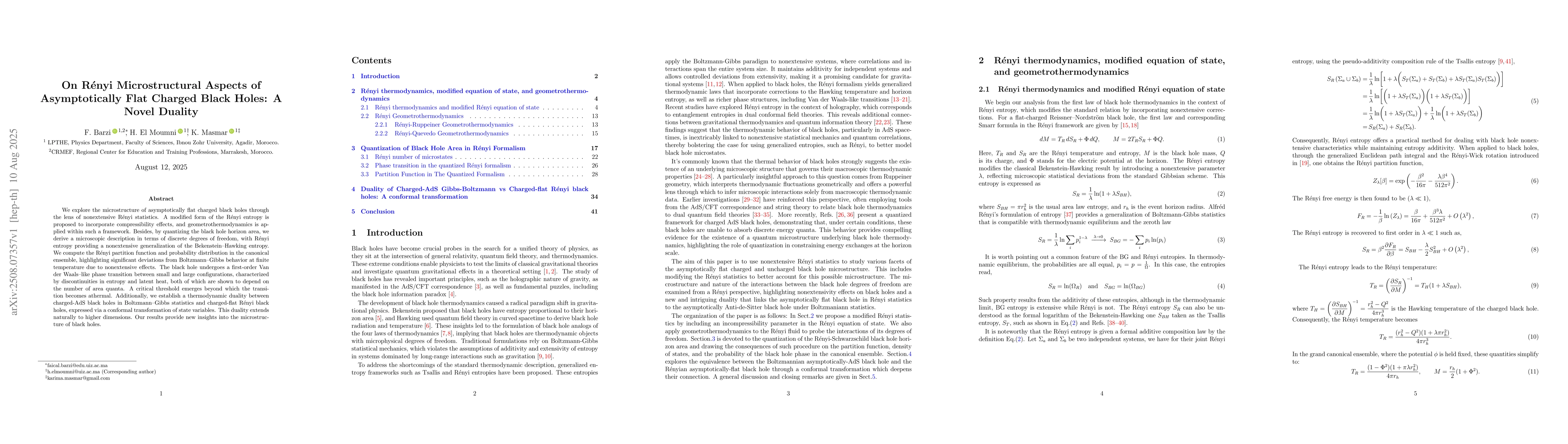 Thumbnail for On Rényi Microstructural Aspects of Asymptotically Flat Charged Black
  Holes: A Novel Duality