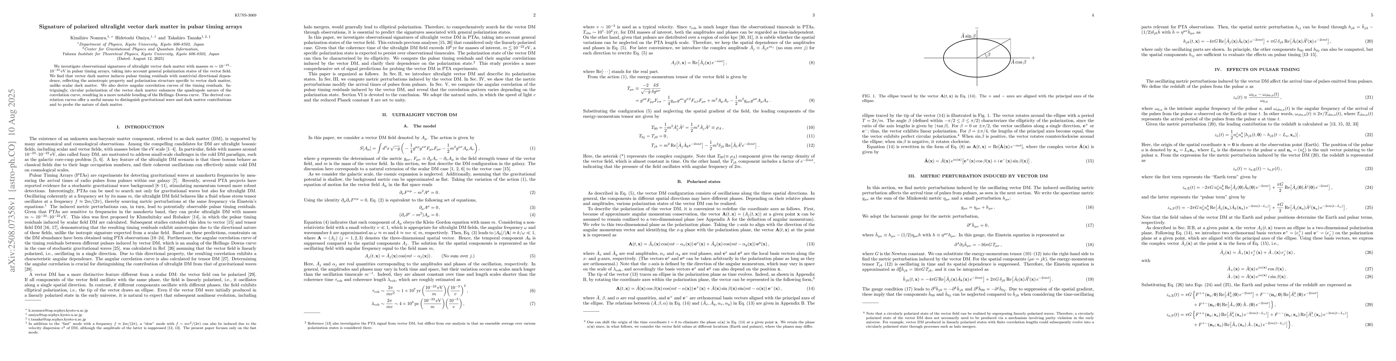 Thumbnail for Signature of polarized ultralight vector dark matter in pulsar timing
  arrays