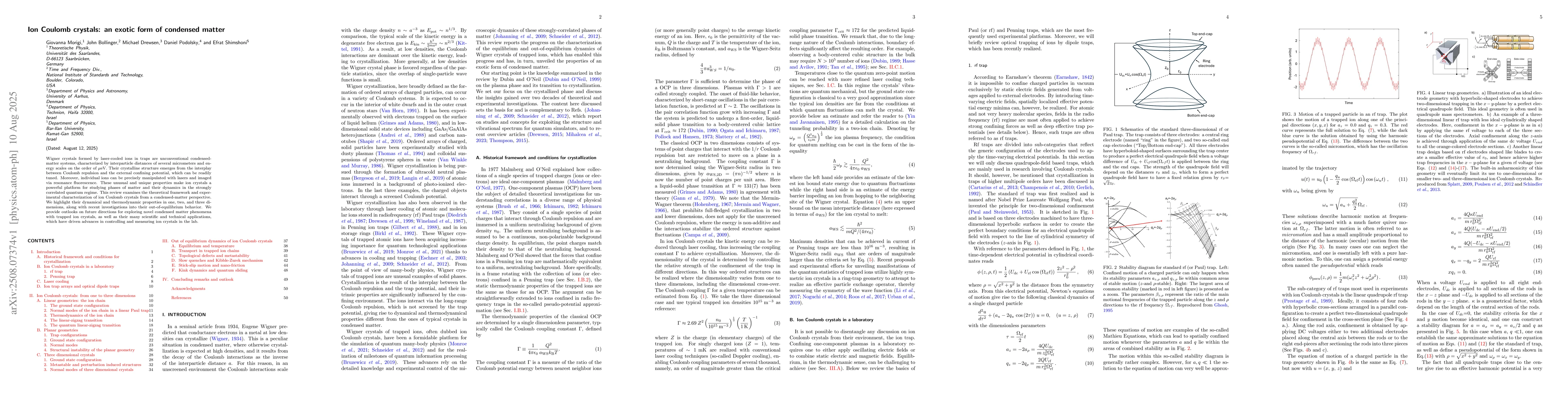 Thumbnail for Ion Coulomb crystals: an exotic form of condensed matter