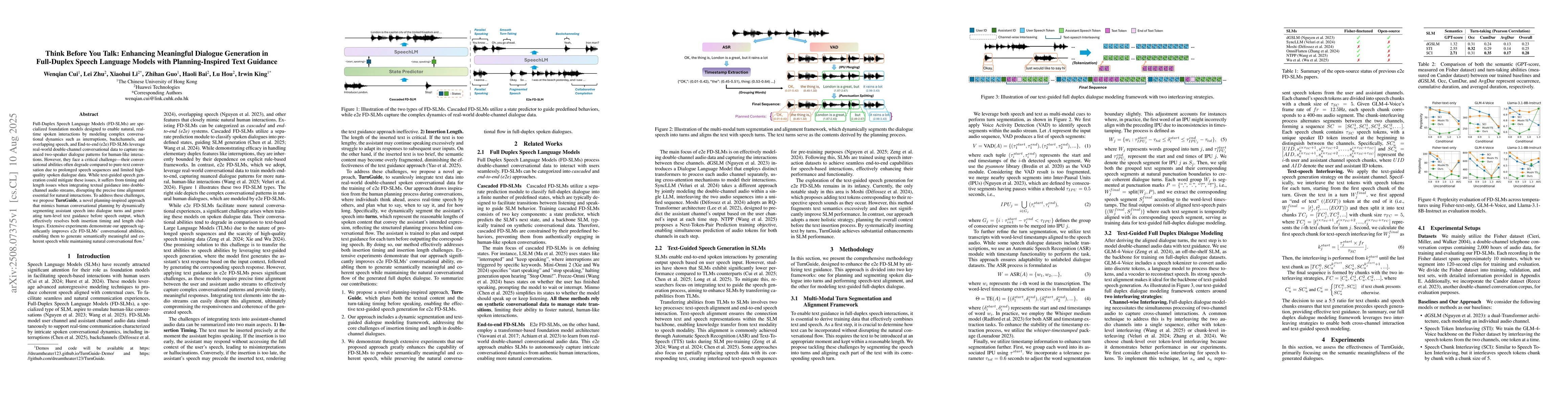 Thumbnail for Think Before You Talk: Enhancing Meaningful Dialogue Generation in
  Full-Duplex Speech Language Models with Planning-Inspired Text Guidance