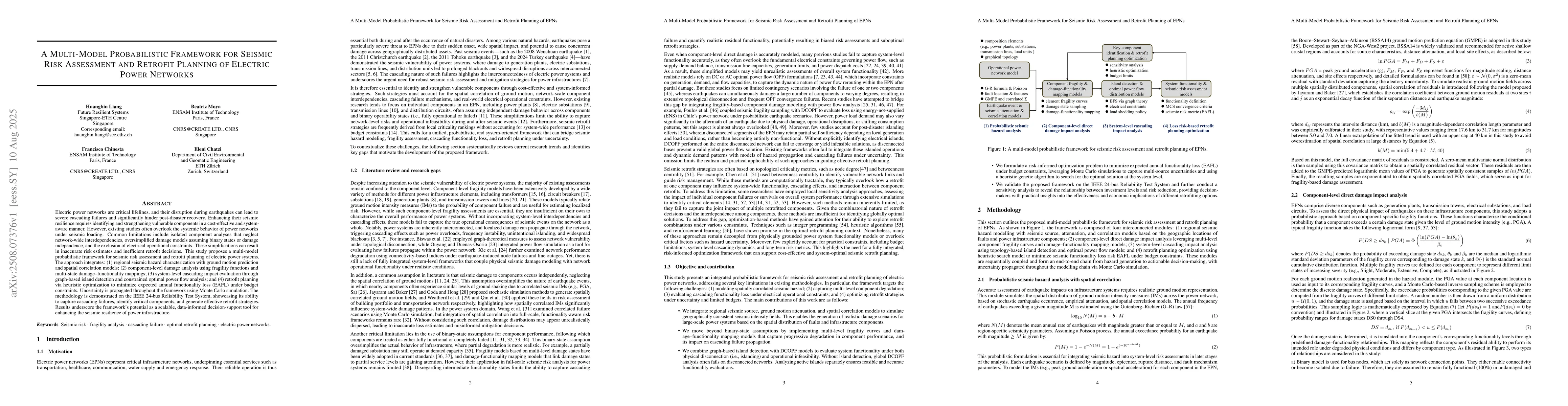 Thumbnail for A Multi-Model Probabilistic Framework for Seismic Risk Assessment and
  Retrofit Planning of Electric Power Networks