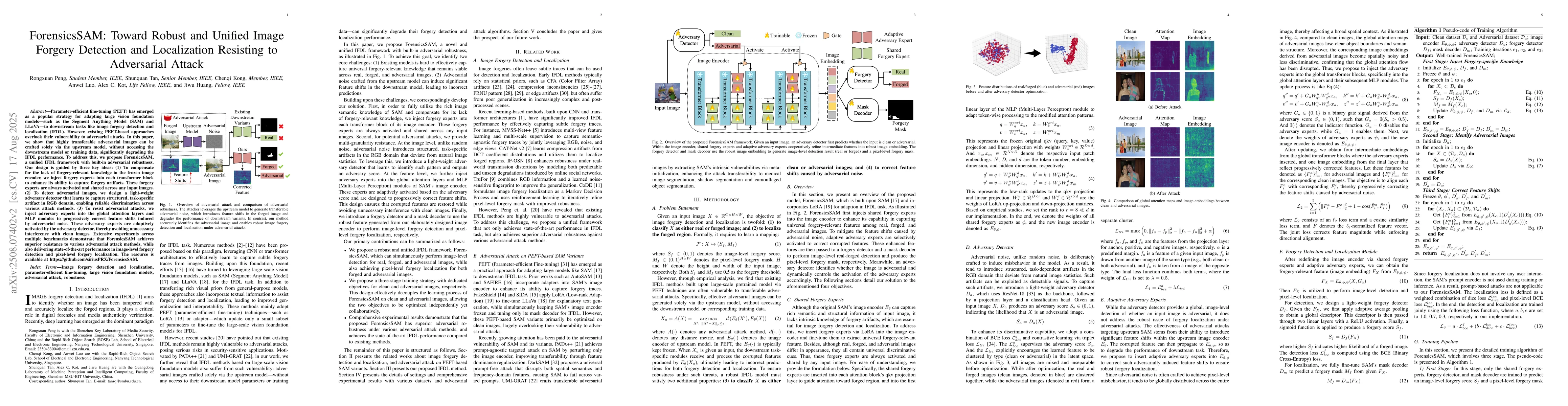 Thumbnail for ForensicsSAM: Toward Robust and Unified Image Forgery Detection and
  Localization Resisting to Adversarial Attack