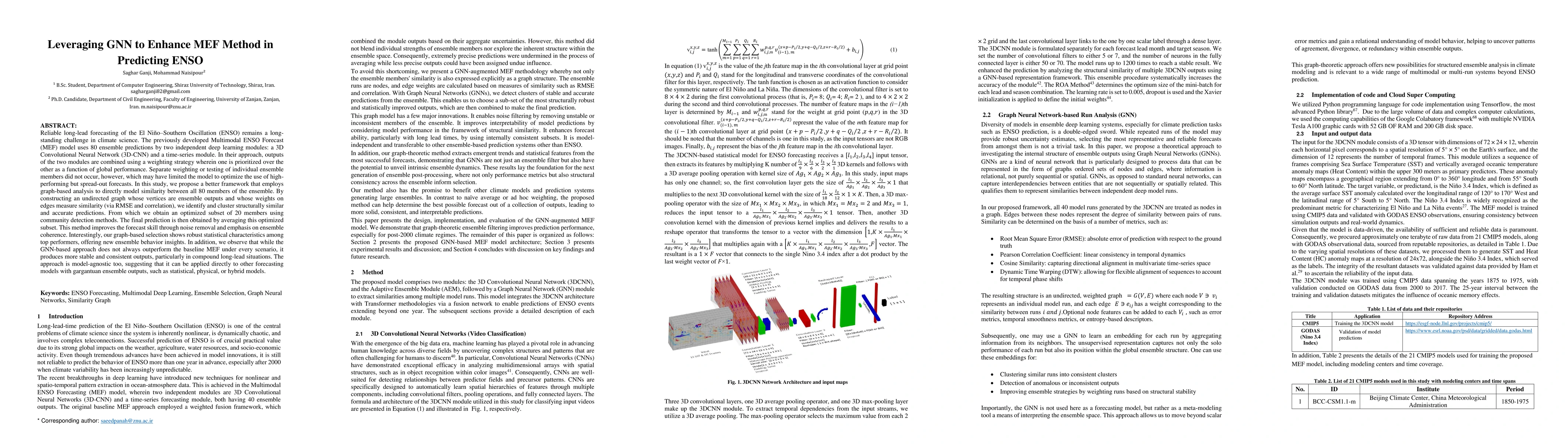 Thumbnail for Leveraging GNN to Enhance MEF Method in Predicting ENSO