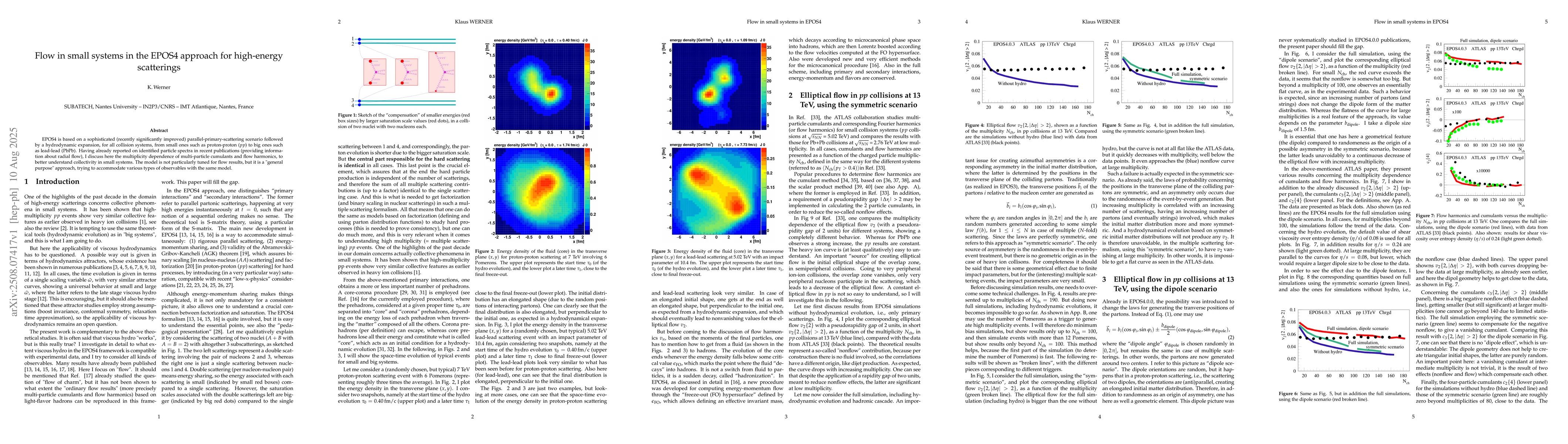 Thumbnail for Flow in small systems in the EPOS4 approach for high-energy scatterings