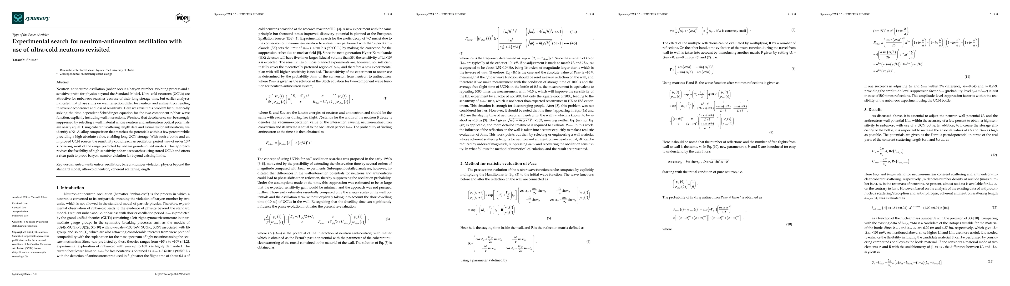 Thumbnail for Experimental search for neutron-antineutron oscillation with use of
  ultra-cold neutrons revisited