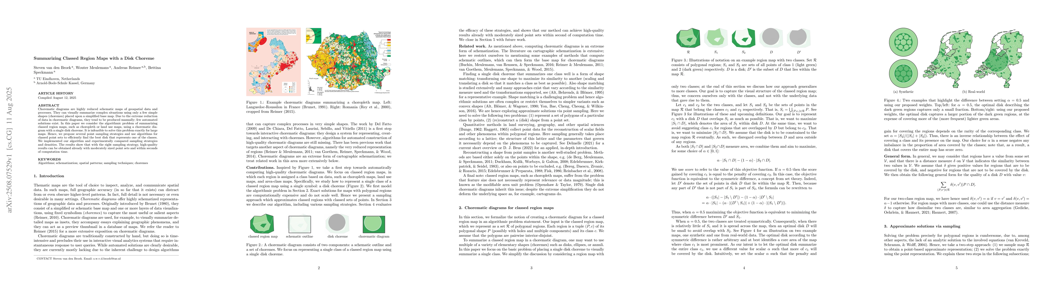 Thumbnail for Summarizing Classed Region Maps with a Disk Choreme