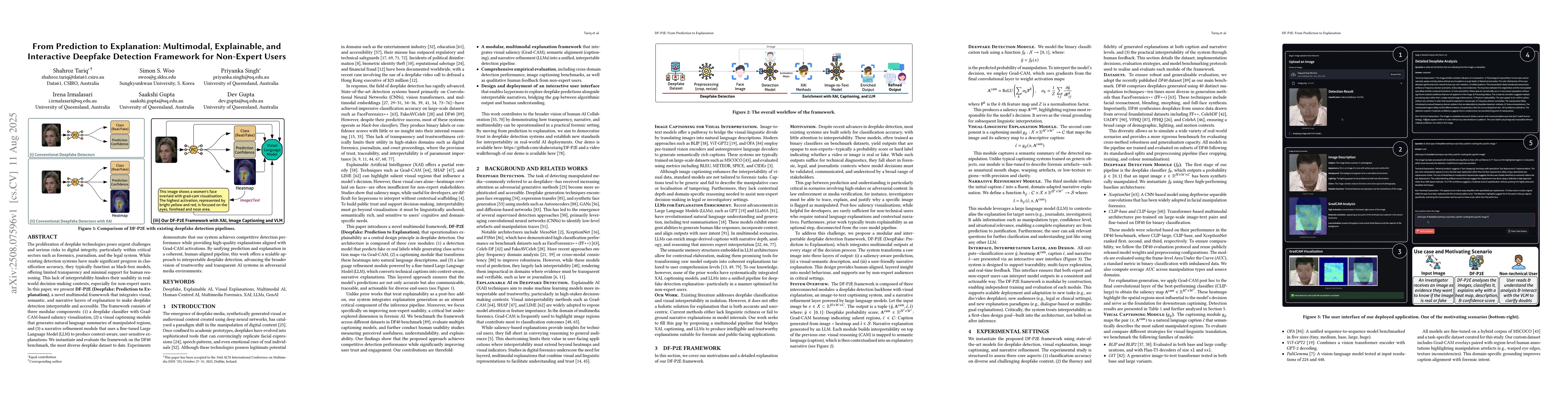 Thumbnail for From Prediction to Explanation: Multimodal, Explainable, and Interactive
  Deepfake Detection Framework for Non-Expert Users
