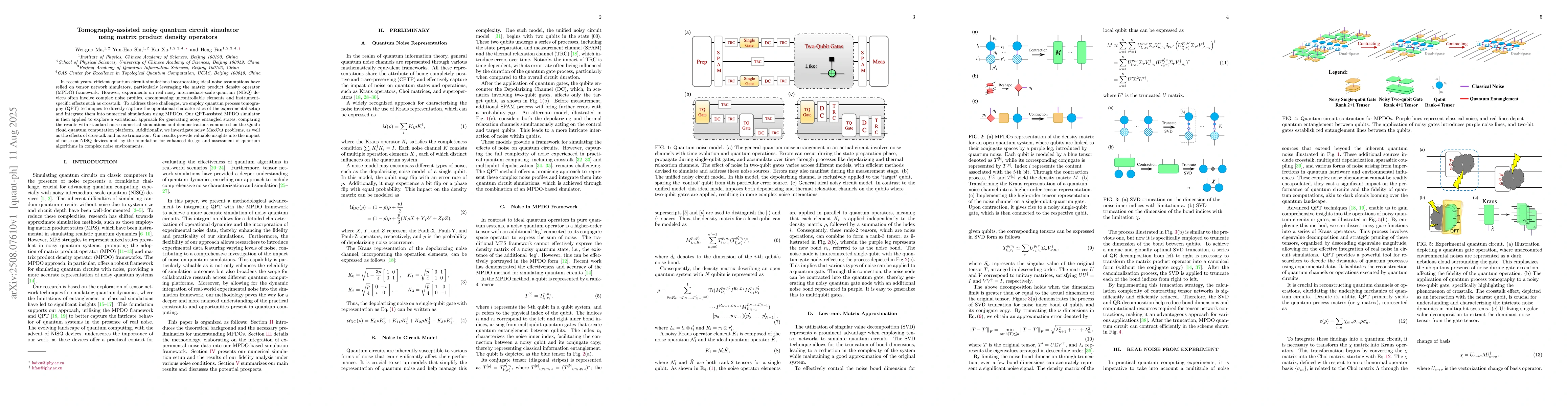 Thumbnail for Tomography-assisted noisy quantum circuit simulator using matrix product
  density operators