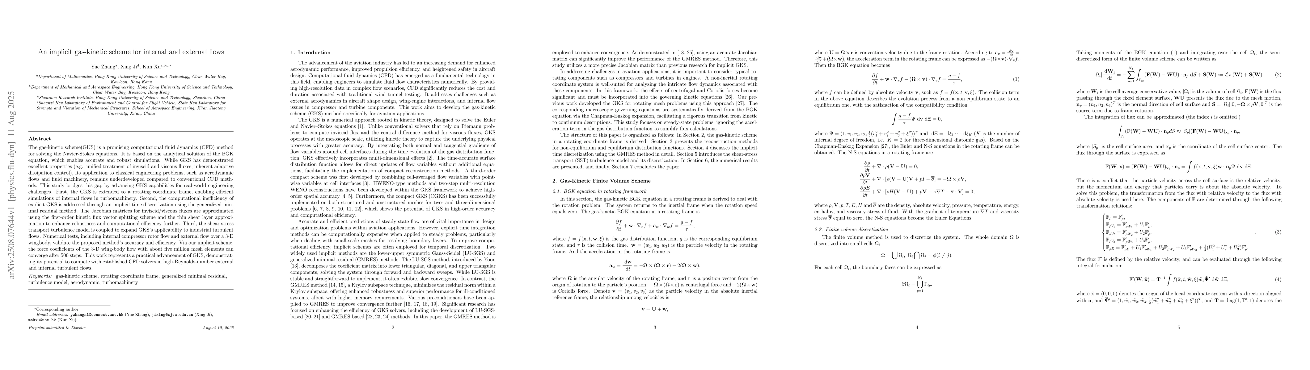 Thumbnail for An implicit gas-kinetic scheme for internal and external flows
