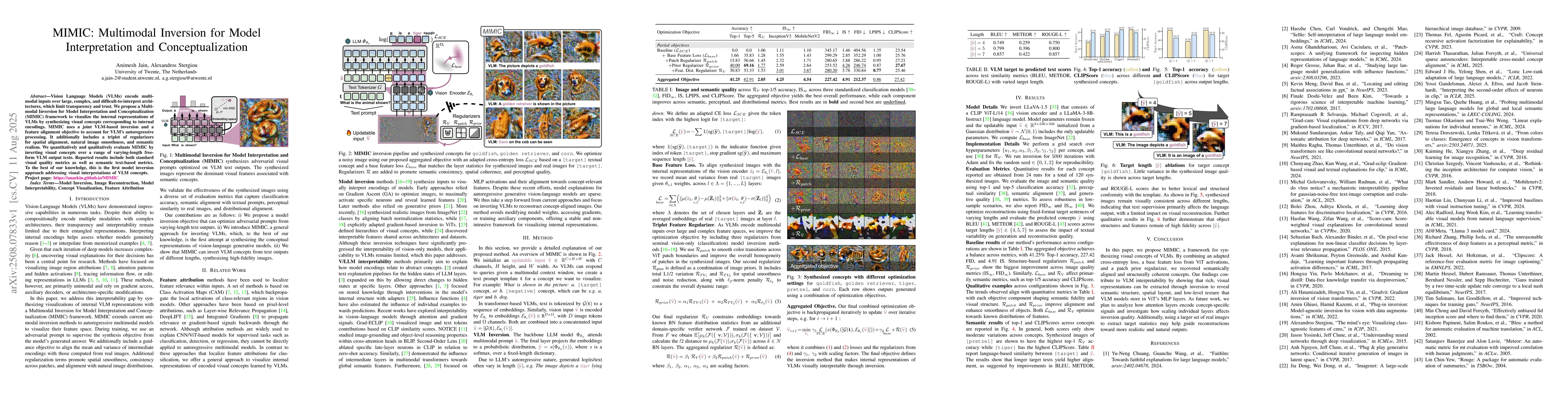 Thumbnail for MIMIC: Multimodal Inversion for Model Interpretation and
  Conceptualization