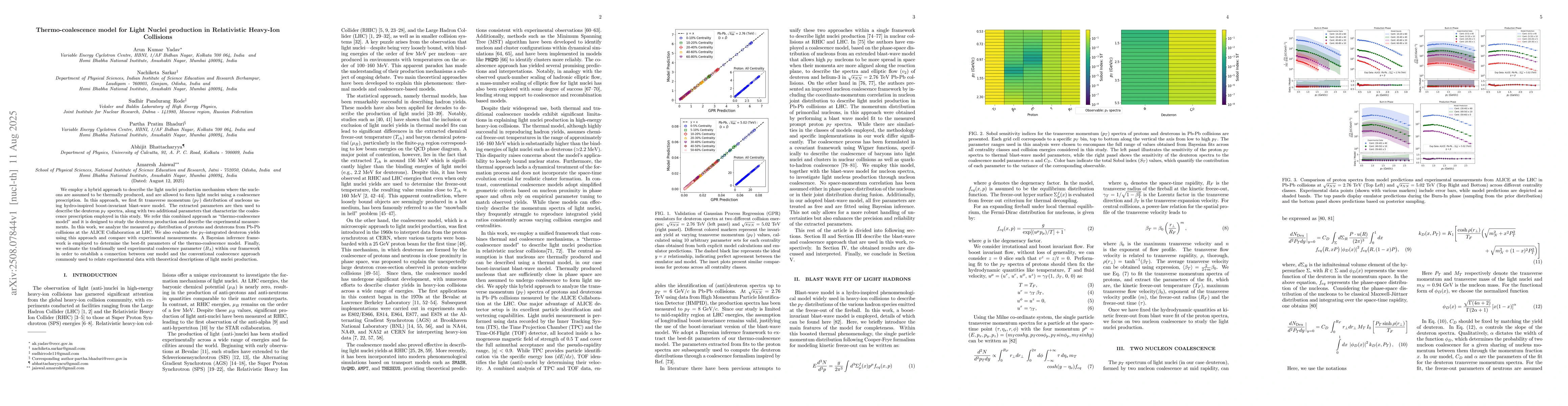 Thumbnail for Thermo-coalescence model for Light Nuclei production in Relativistic
  Heavy-Ion Collisions