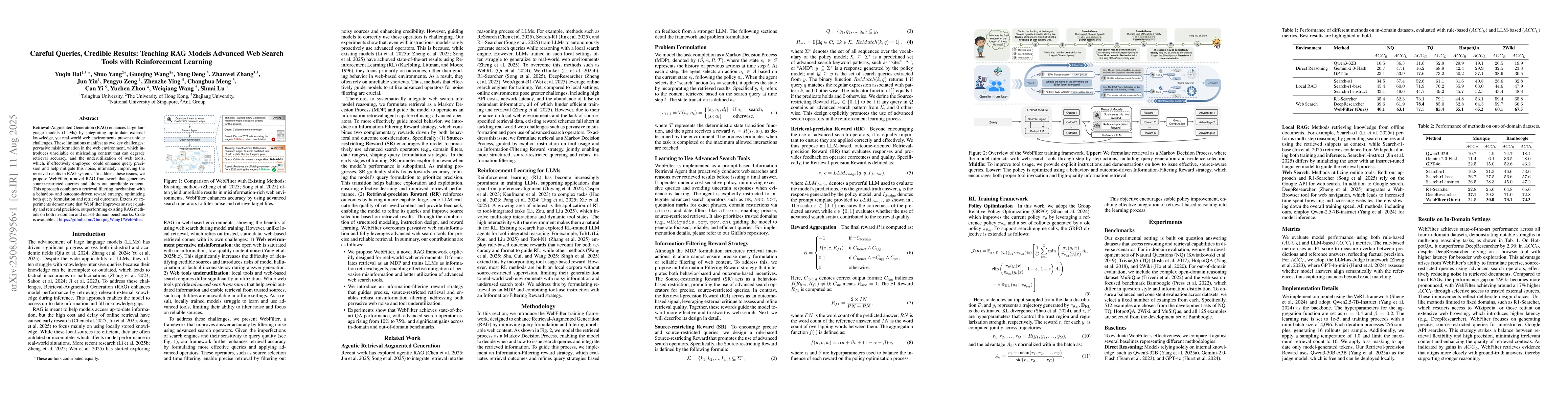 Thumbnail for Careful Queries, Credible Results: Teaching RAG Models Advanced Web
  Search Tools with Reinforcement Learning