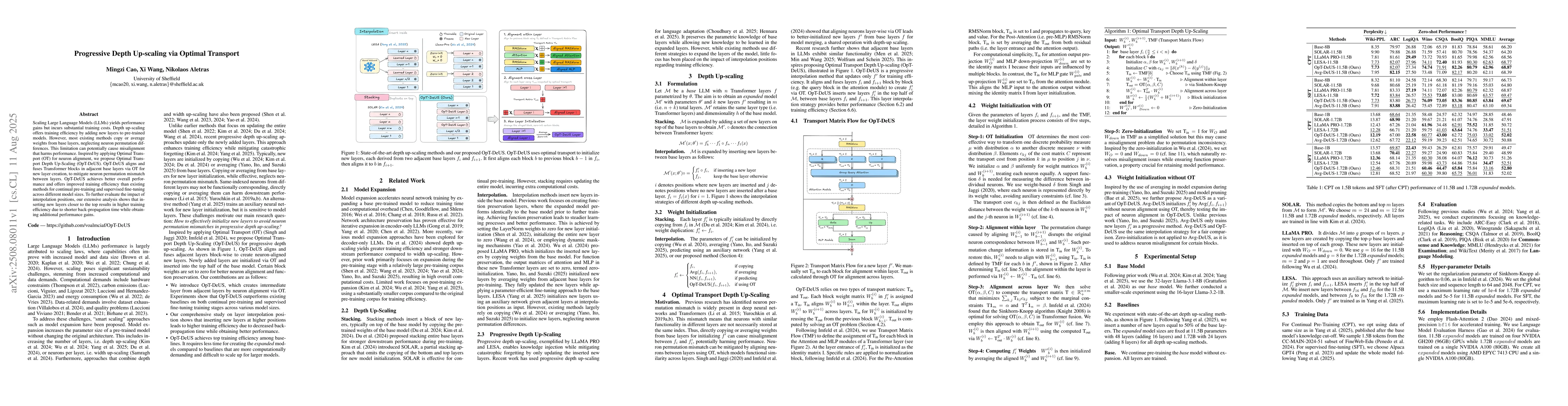 Thumbnail for Progressive Depth Up-scaling via Optimal Transport