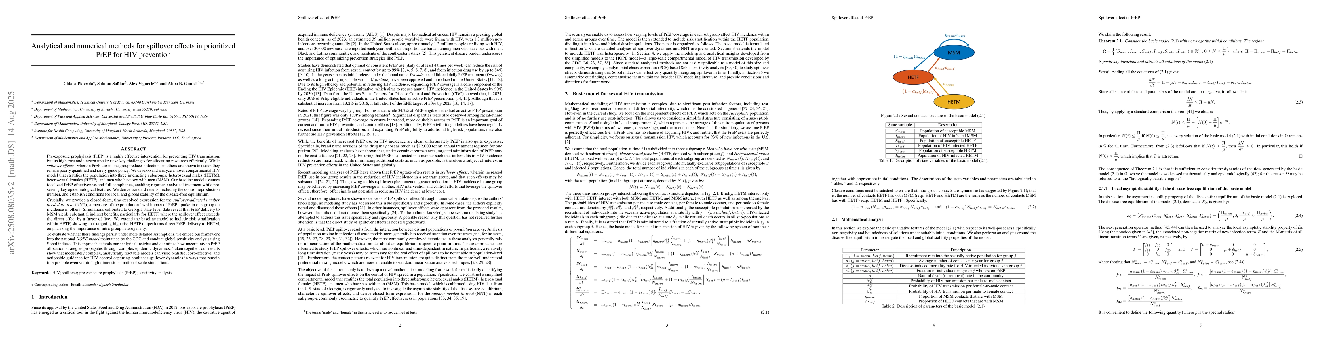 Thumbnail for Analytical and numerical methods for spillover effects in prioritized
  PrEP for HIV prevention