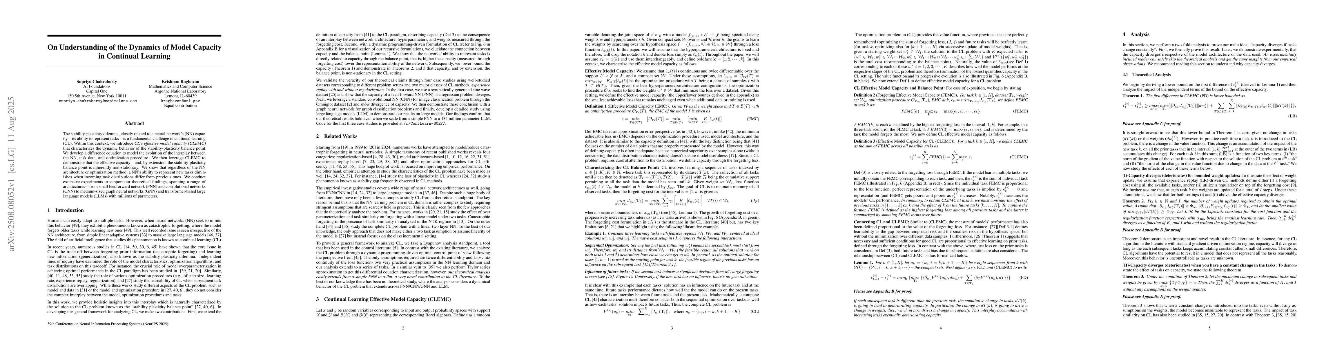 Thumbnail for On Understanding of the Dynamics of Model Capacity in Continual Learning