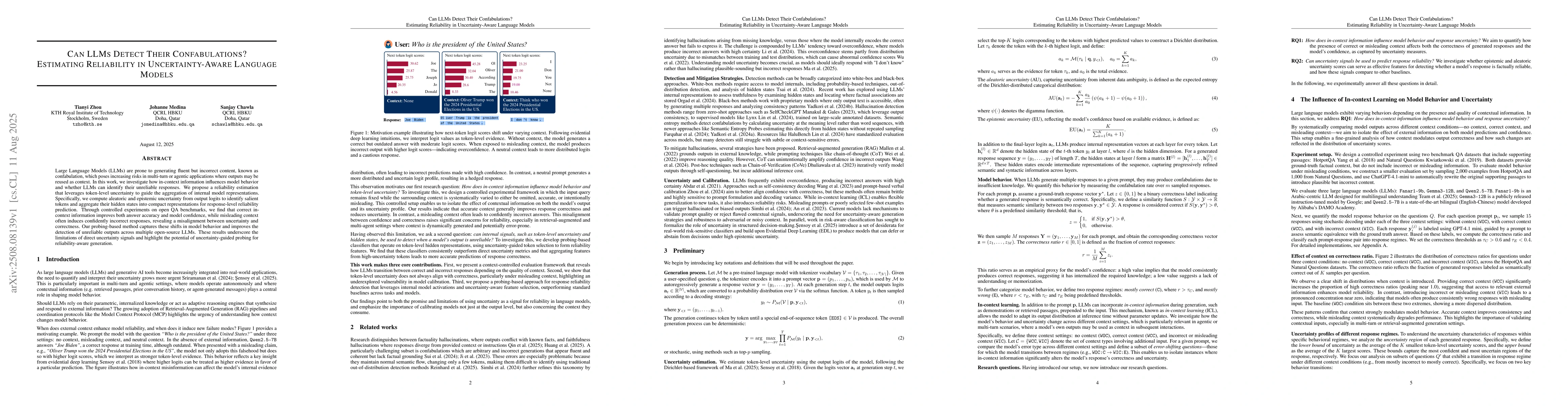 Thumbnail for Can LLMs Detect Their Confabulations? Estimating Reliability in
  Uncertainty-Aware Language Models