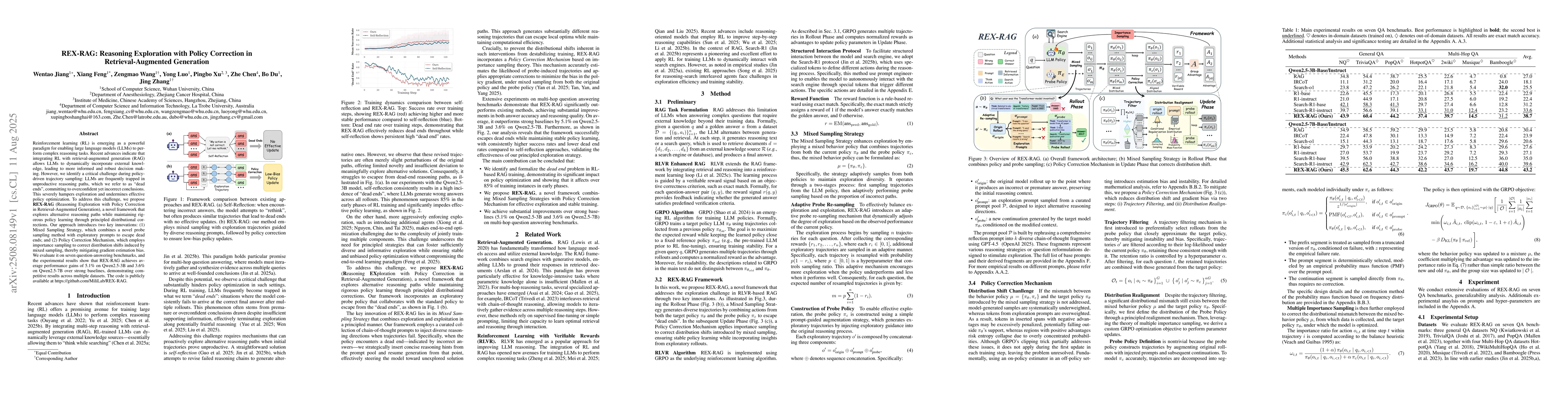 Thumbnail for REX-RAG: Reasoning Exploration with Policy Correction in
  Retrieval-Augmented Generation