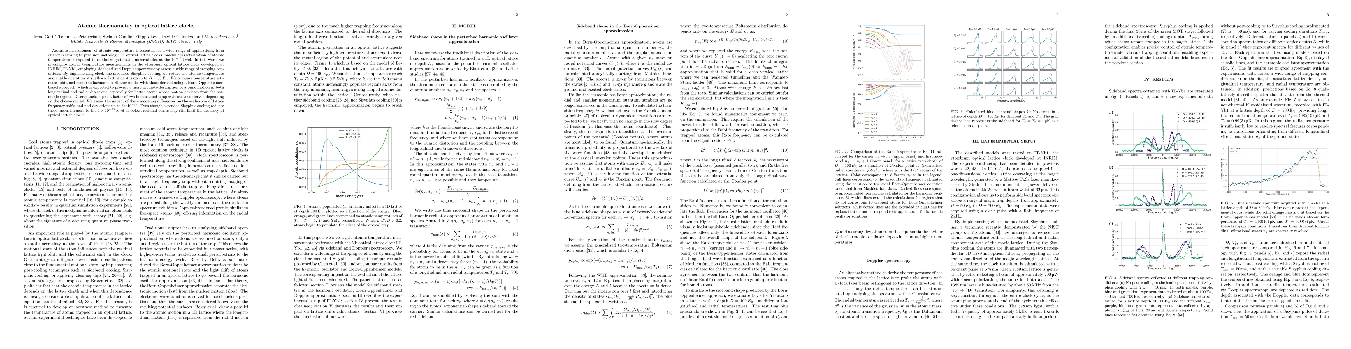 Thumbnail for Atomic thermometry in optical lattice clocks