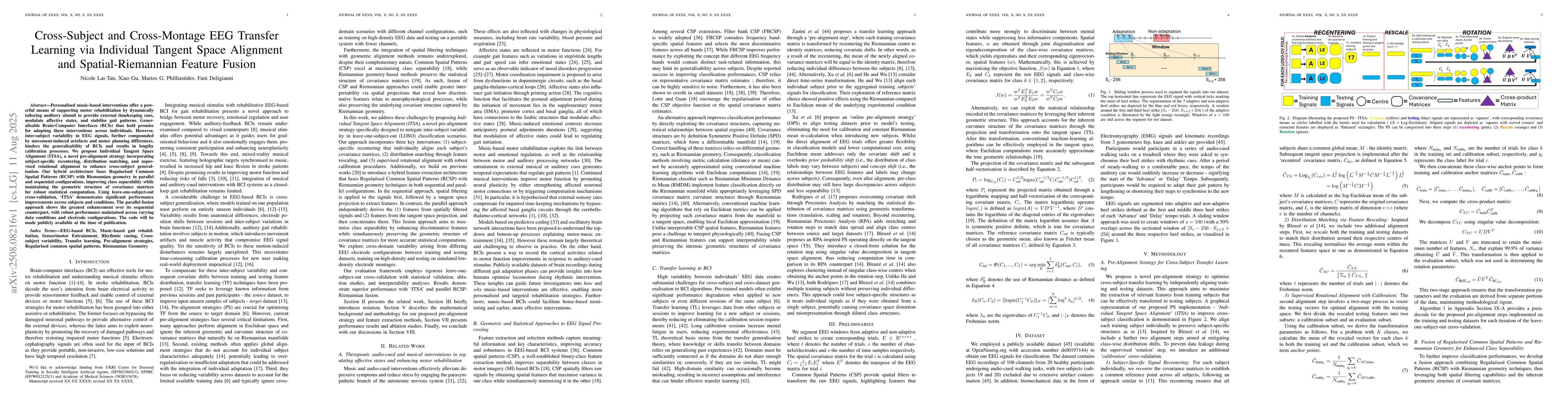 Thumbnail for Cross-Subject and Cross-Montage EEG Transfer Learning via Individual
  Tangent Space Alignment and Spatial-Riemannian Feature Fusion