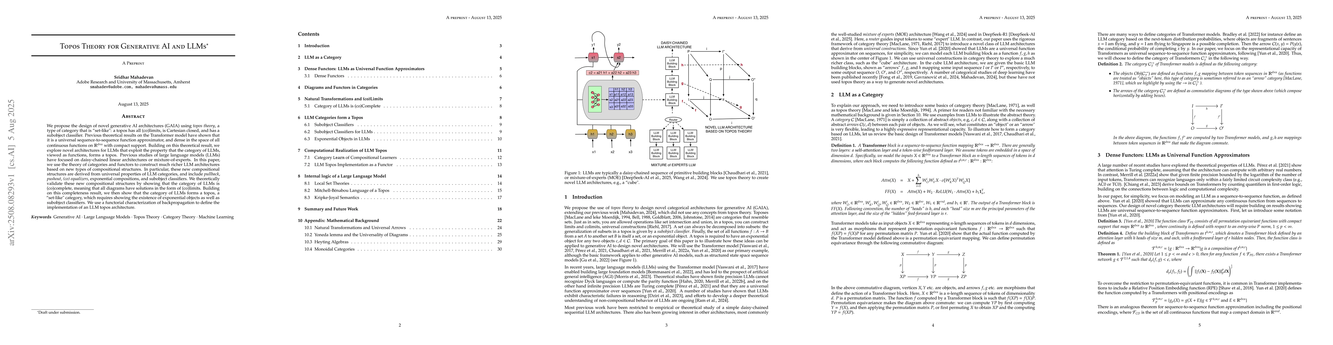 Thumbnail for Topos Theory for Generative AI and LLMs