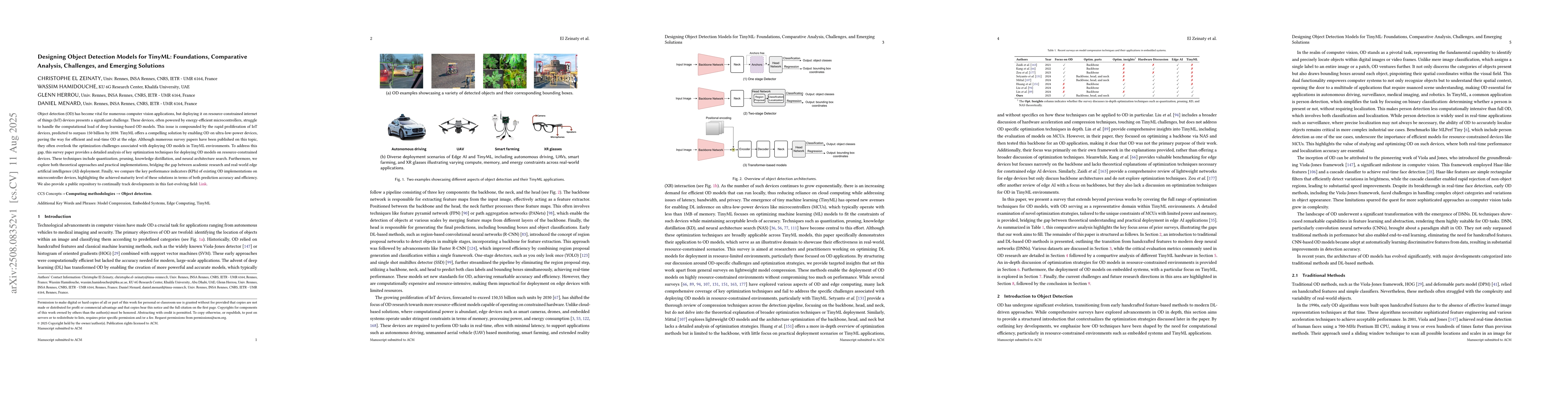 Thumbnail for Designing Object Detection Models for TinyML: Foundations, Comparative
  Analysis, Challenges, and Emerging Solutions