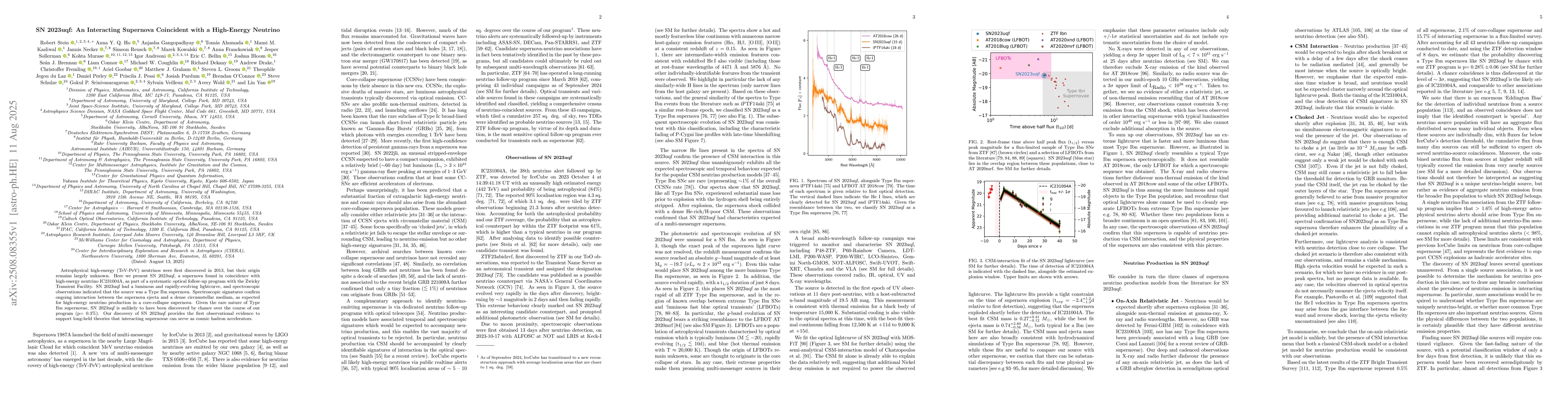 Thumbnail for SN 2023uqf: An Interacting Supernova Coincident with a High-Energy
  Neutrino