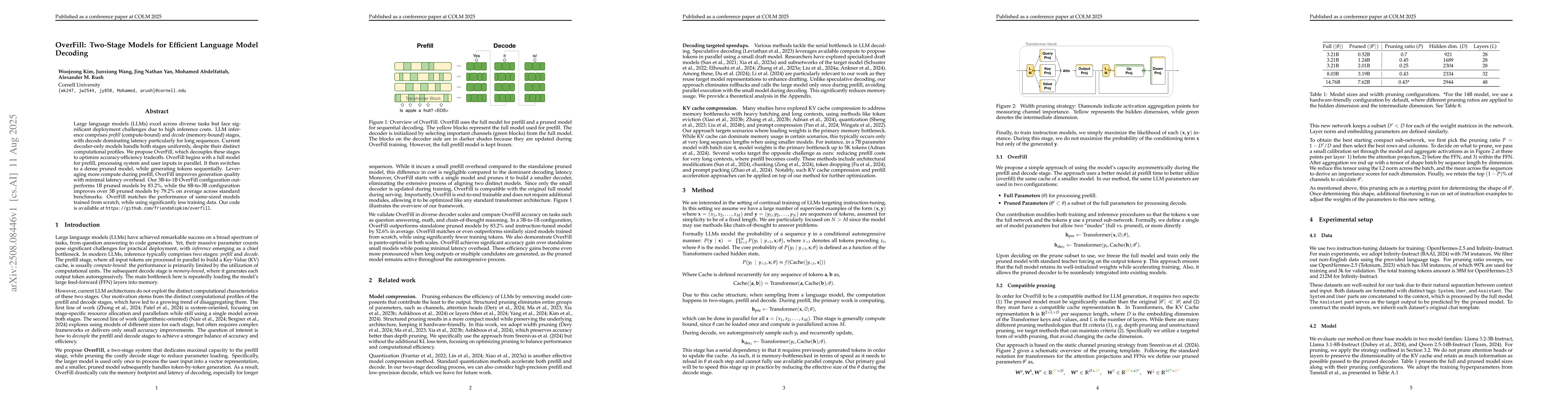 Thumbnail for OverFill: Two-Stage Models for Efficient Language Model Decoding
