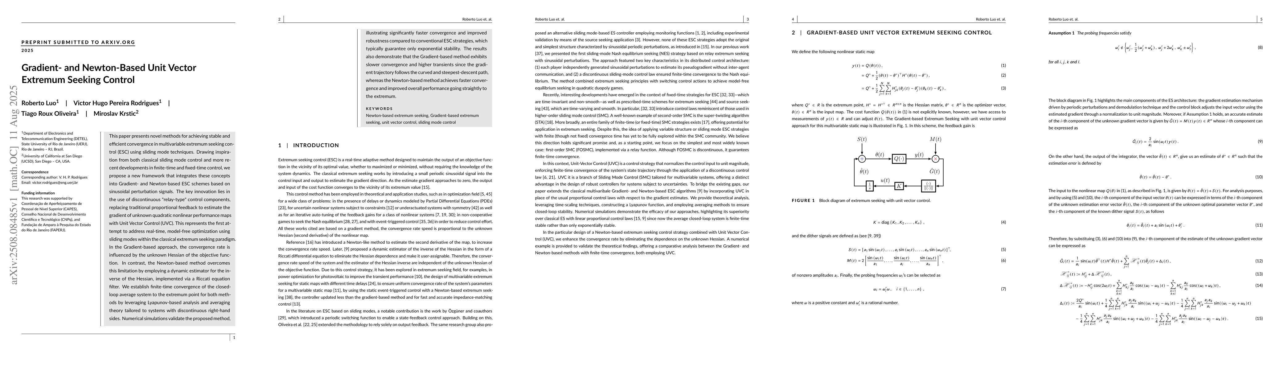 Thumbnail for Gradient- and Newton-Based Unit Vector Extremum Seeking Control