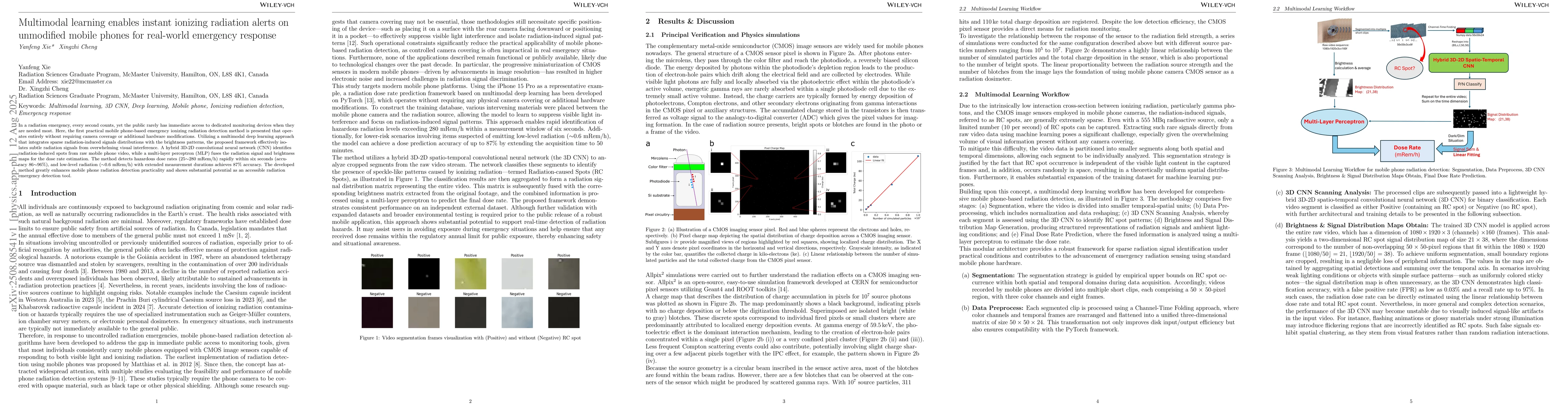 Thumbnail for Multimodal learning enables instant ionizing radiation alerts on
  unmodified mobile phones for real-world emergency response