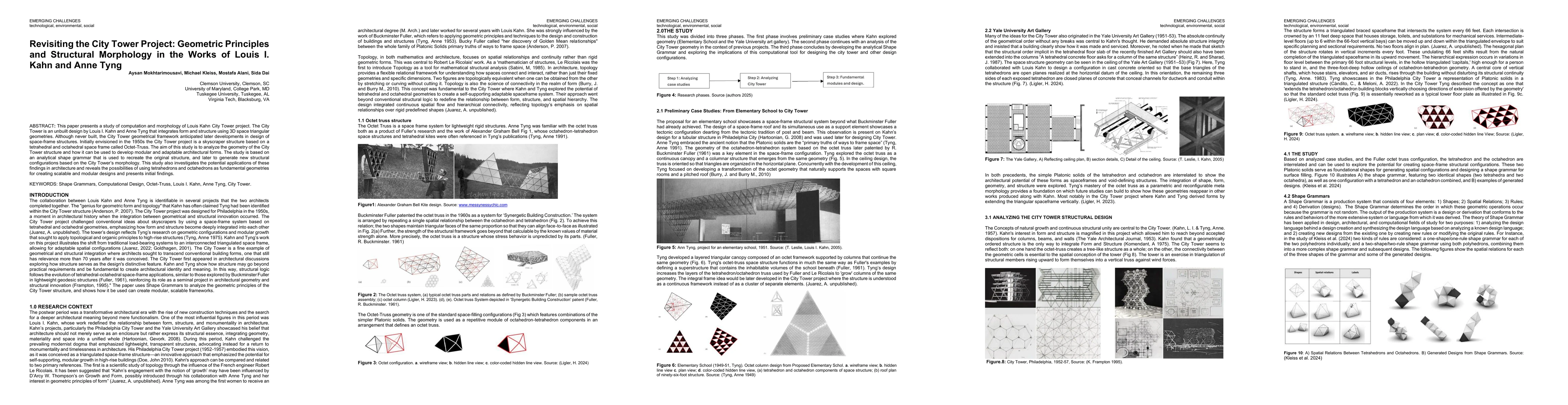 Thumbnail for Revisiting the City Tower Project: Geometric Principles and Structural
  Morphology in the Works of Louis I. Kahn and Anne Tyng