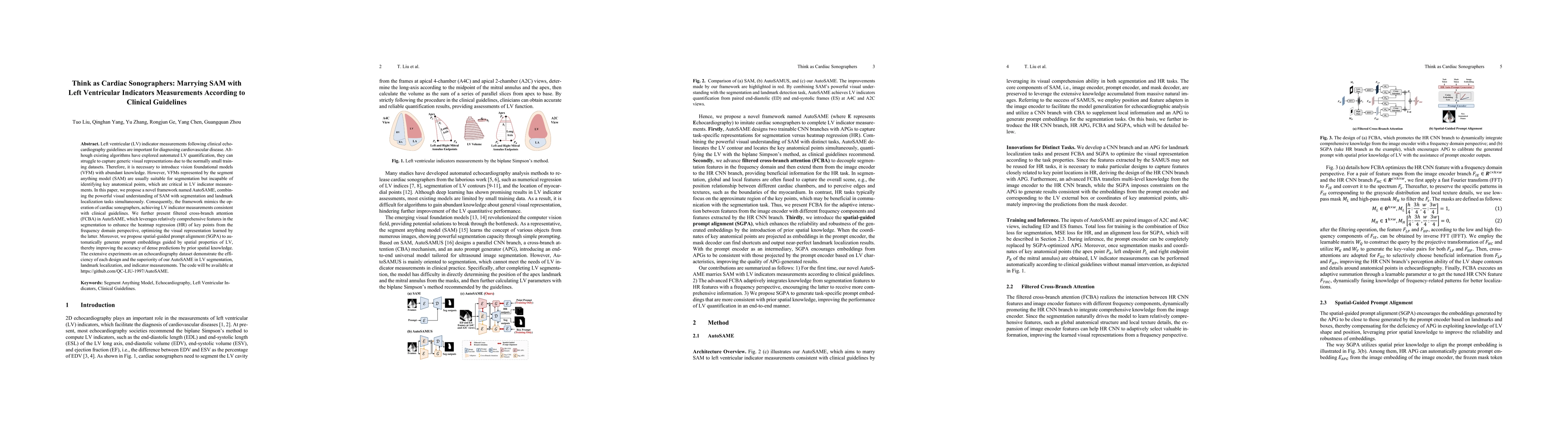 Thumbnail for Think as Cardiac Sonographers: Marrying SAM with Left Ventricular
  Indicators Measurements According to Clinical Guidelines