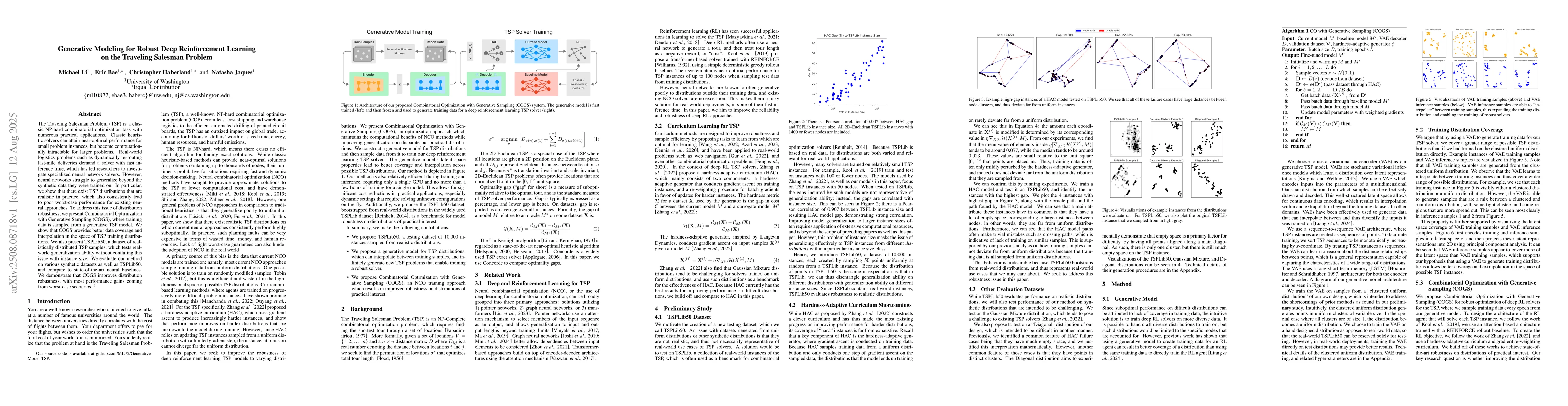 Thumbnail for Generative Modeling for Robust Deep Reinforcement Learning on the
  Traveling Salesman Problem
