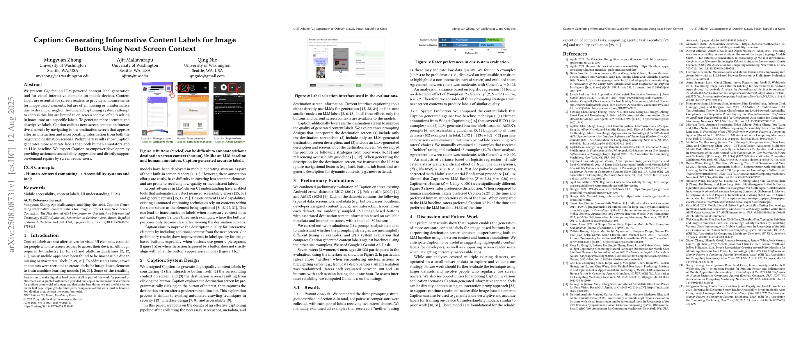 Thumbnail for Caption: Generating Informative Content Labels for Image Buttons Using
  Next-Screen Context
