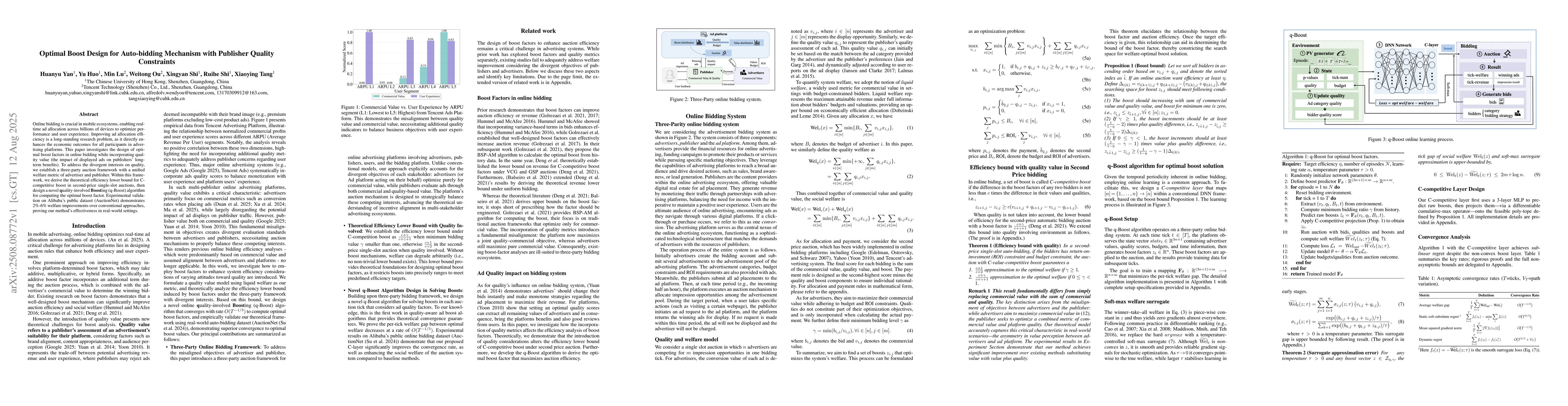 Thumbnail for Optimal Boost Design for Auto-bidding Mechanism with Publisher Quality
  Constraints