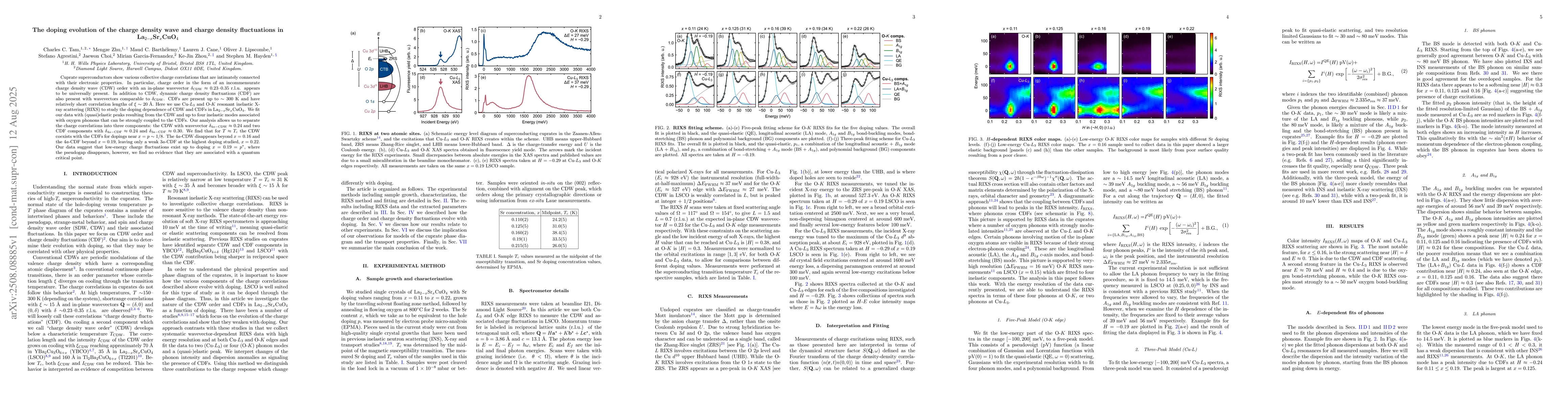 Thumbnail for The doping evolution of the charge density wave and charge density
  fluctuations in La$_{2-x}$Sr$_x$CuO$_4$