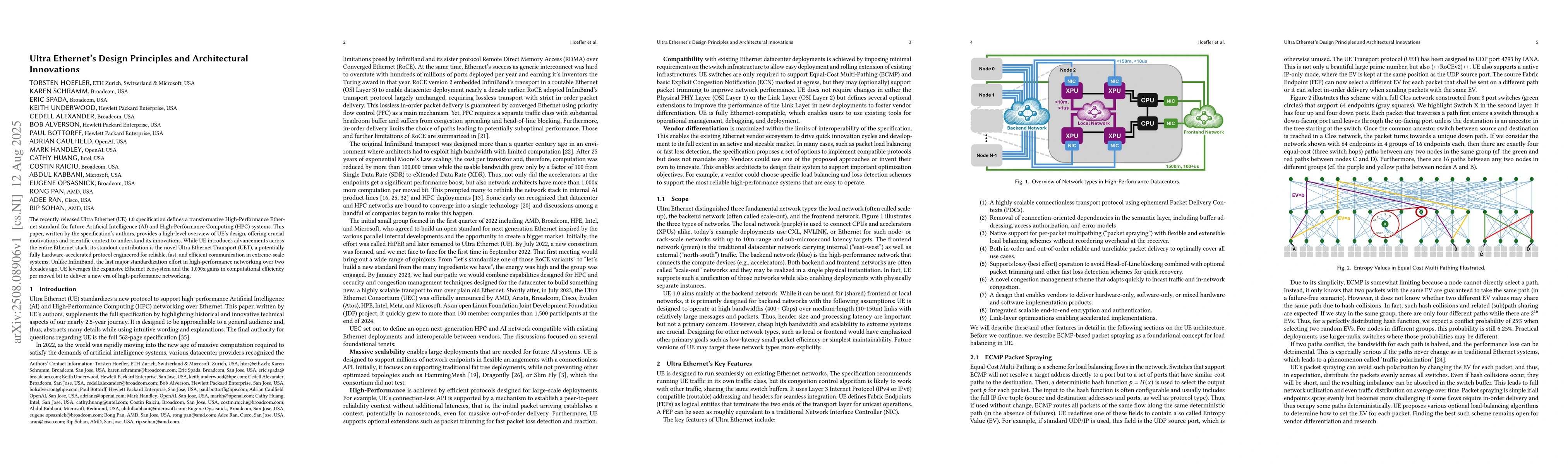 Thumbnail for Ultra Ethernet's Design Principles and Architectural Innovations