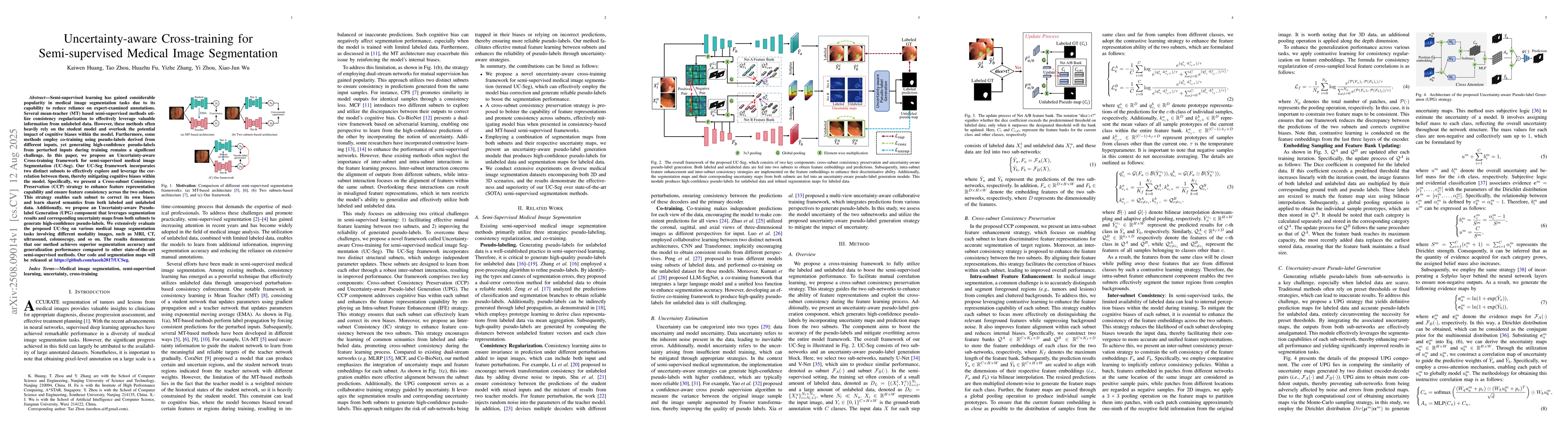 Thumbnail for Uncertainty-aware Cross-training for Semi-supervised Medical Image
  Segmentation