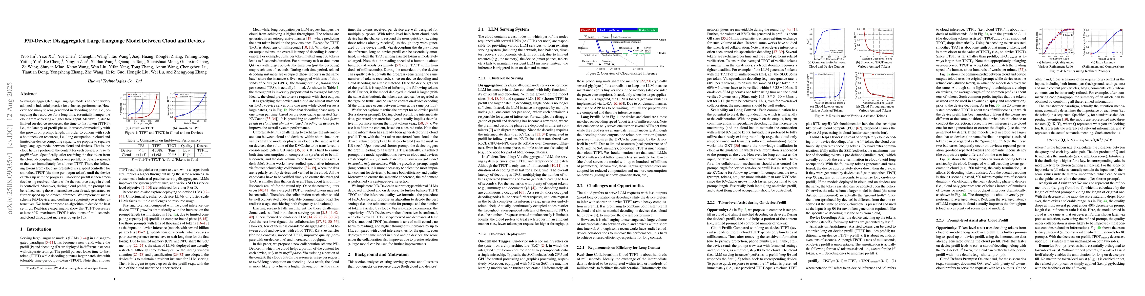 Thumbnail for P/D-Device: Disaggregated Large Language Model between Cloud and Devices