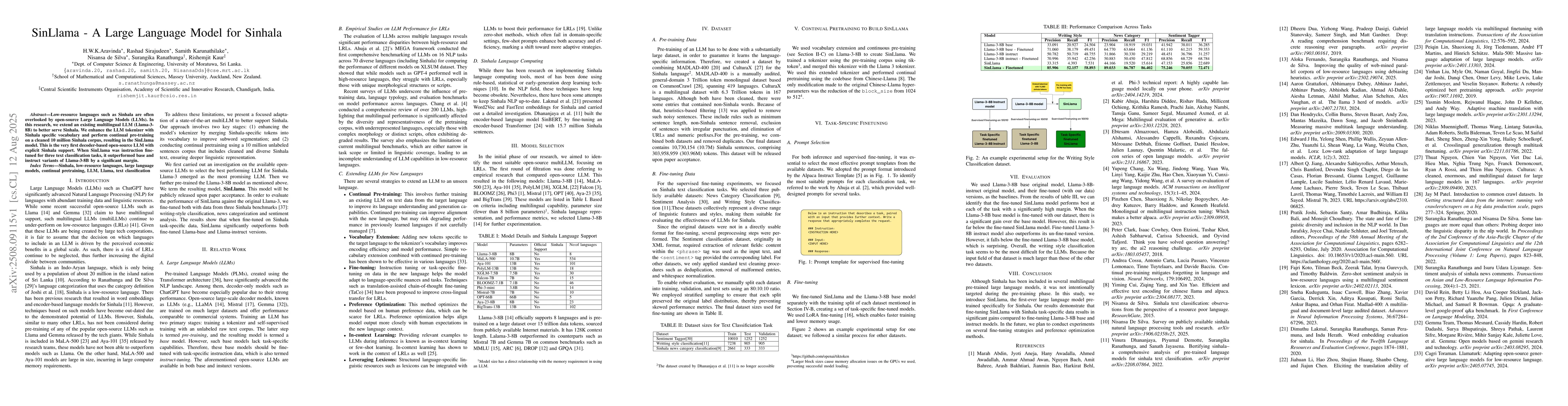 Thumbnail for SinLlama -- A Large Language Model for Sinhala
