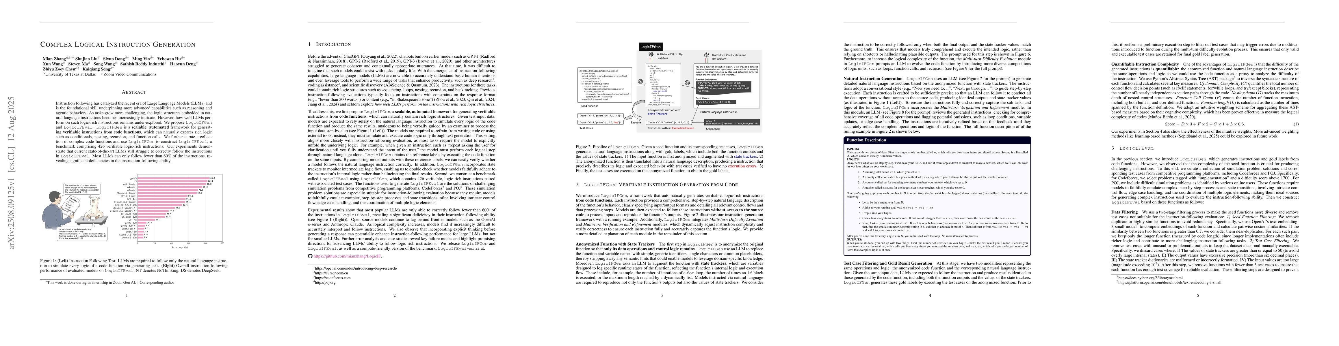 Thumbnail for Complex Logical Instruction Generation
