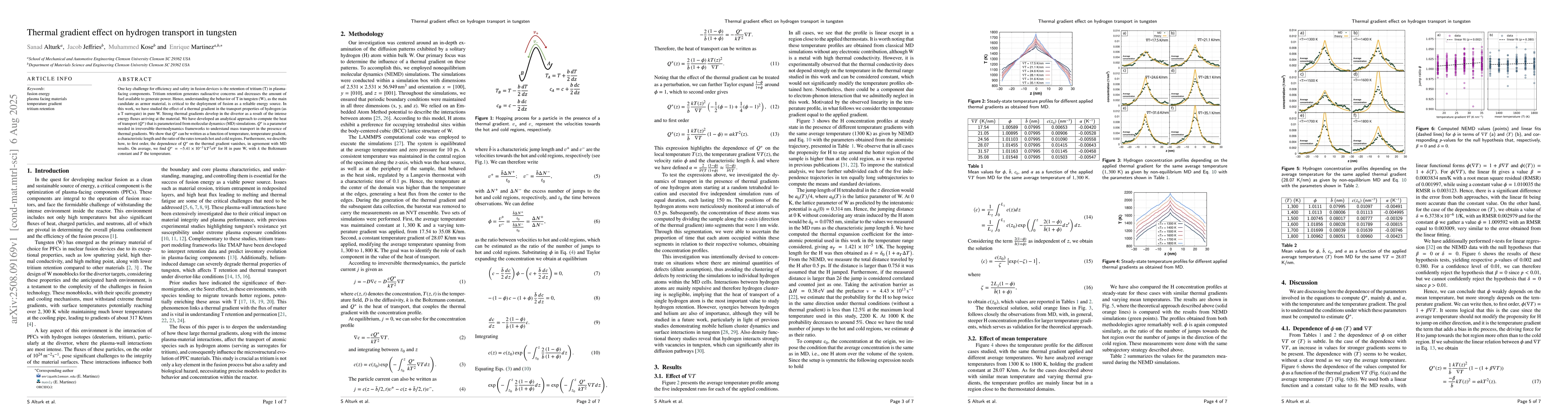Thumbnail for Thermal gradient effect on hydrogen transport in tungsten