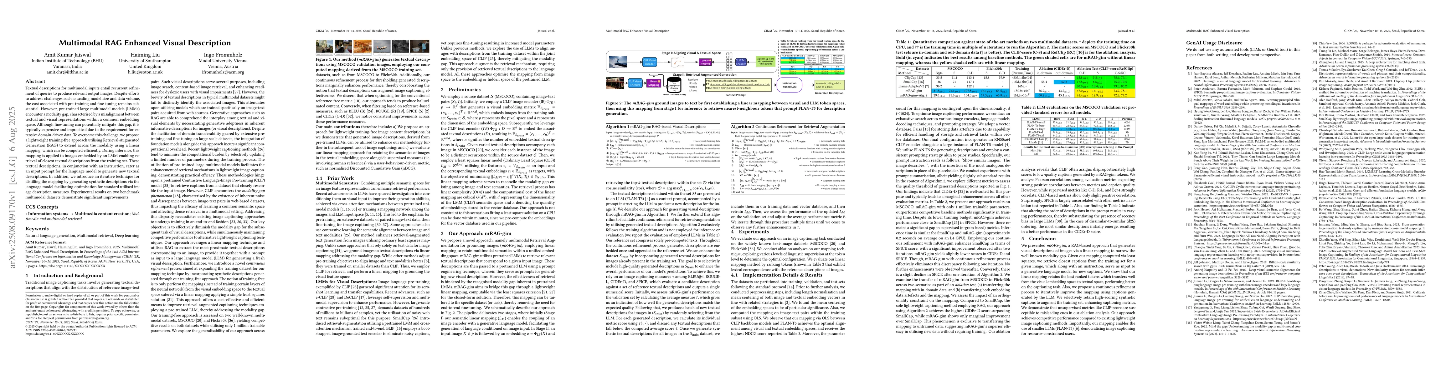 Thumbnail for Multimodal RAG Enhanced Visual Description