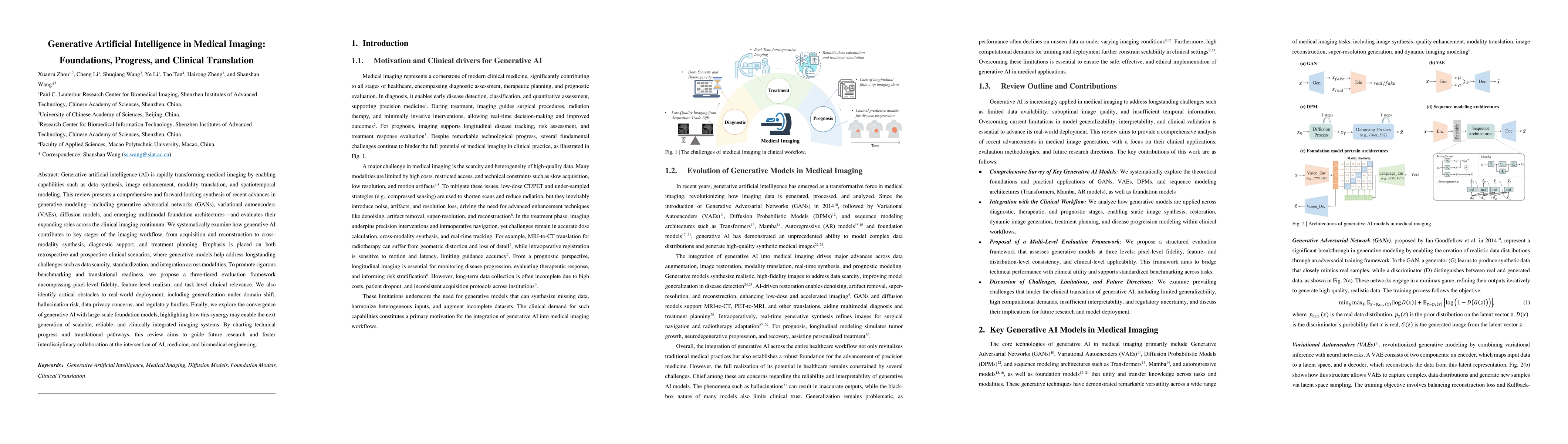Thumbnail for Generative Artificial Intelligence in Medical Imaging: Foundations,
  Progress, and Clinical Translation