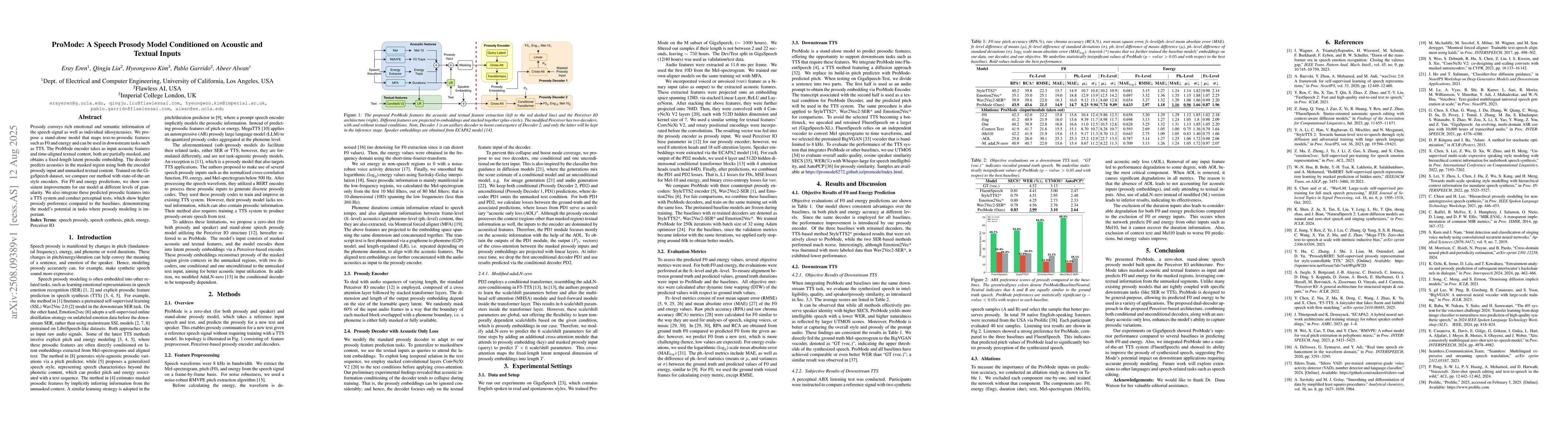 Thumbnail for ProMode: A Speech Prosody Model Conditioned on Acoustic and Textual
  Inputs