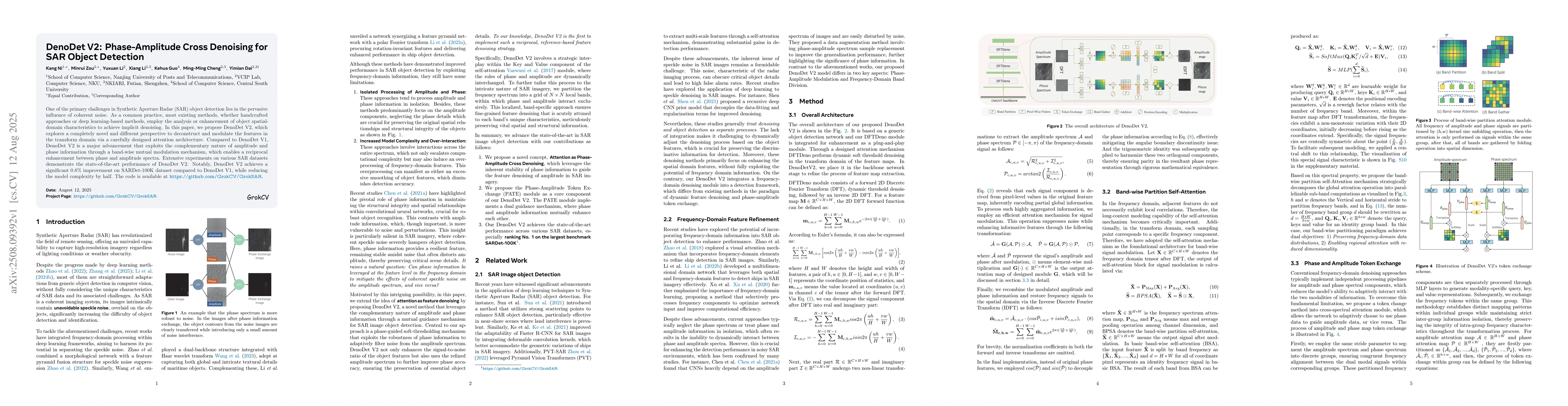 Thumbnail for DenoDet V2: Phase-Amplitude Cross Denoising for SAR Object Detection