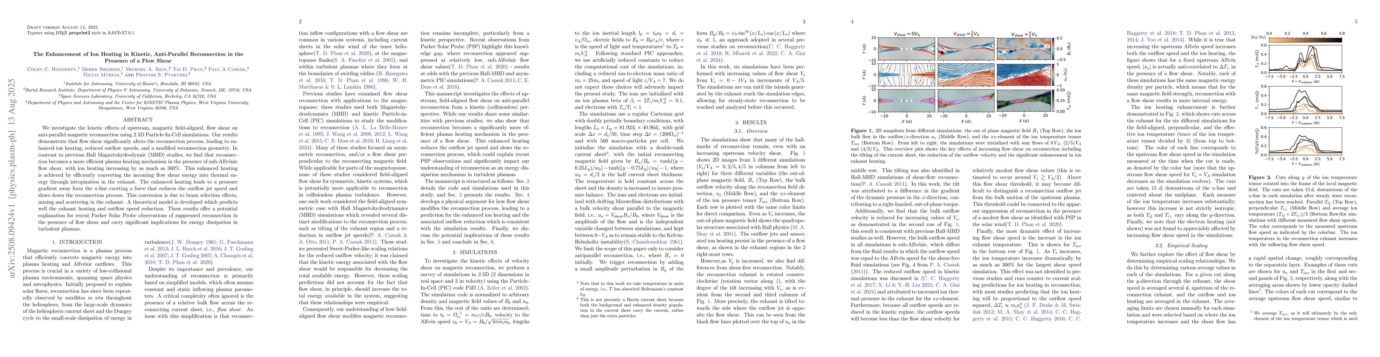 Thumbnail for The Enhancement of Ion Heating in Kinetic, Anti-Parallel Reconnection in
  the Presence of a Flow Shear