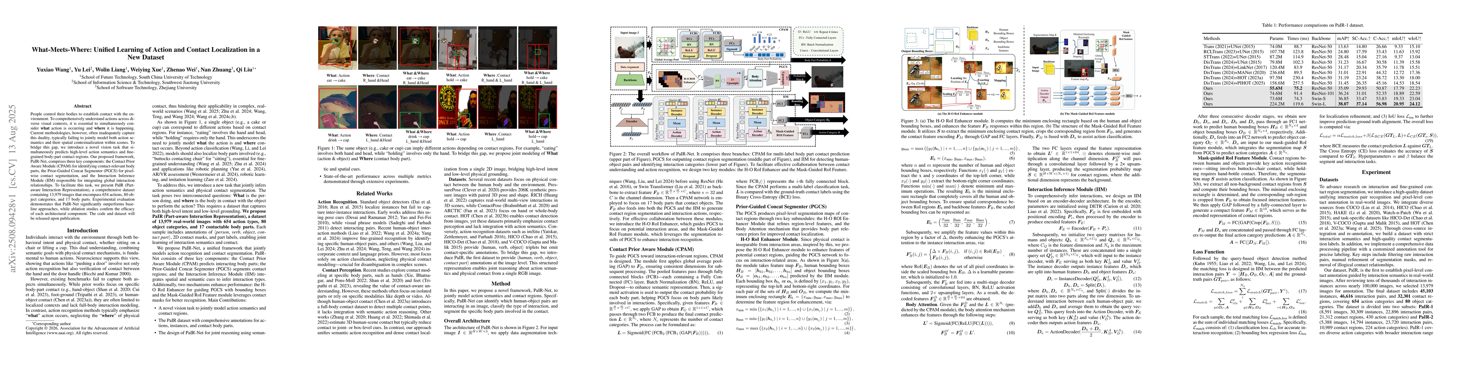 Thumbnail for What-Meets-Where: Unified Learning of Action and Contact Localization in
  a New Dataset